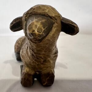 Willow Tree Nativity Brown Laying Down Sheep 2002 Shepherd and Stable Animals